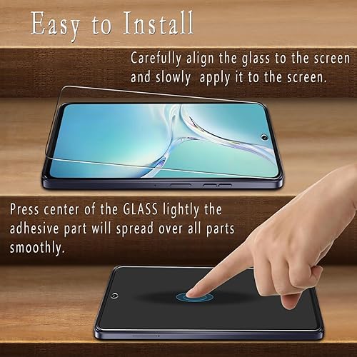 Miniatura 4 de Bencuku Paquete de 2 protectores de pantalla de vidrio templado diseñados para Motorola Moto G Power 5G (2025), antiarañazos, sin burbujas