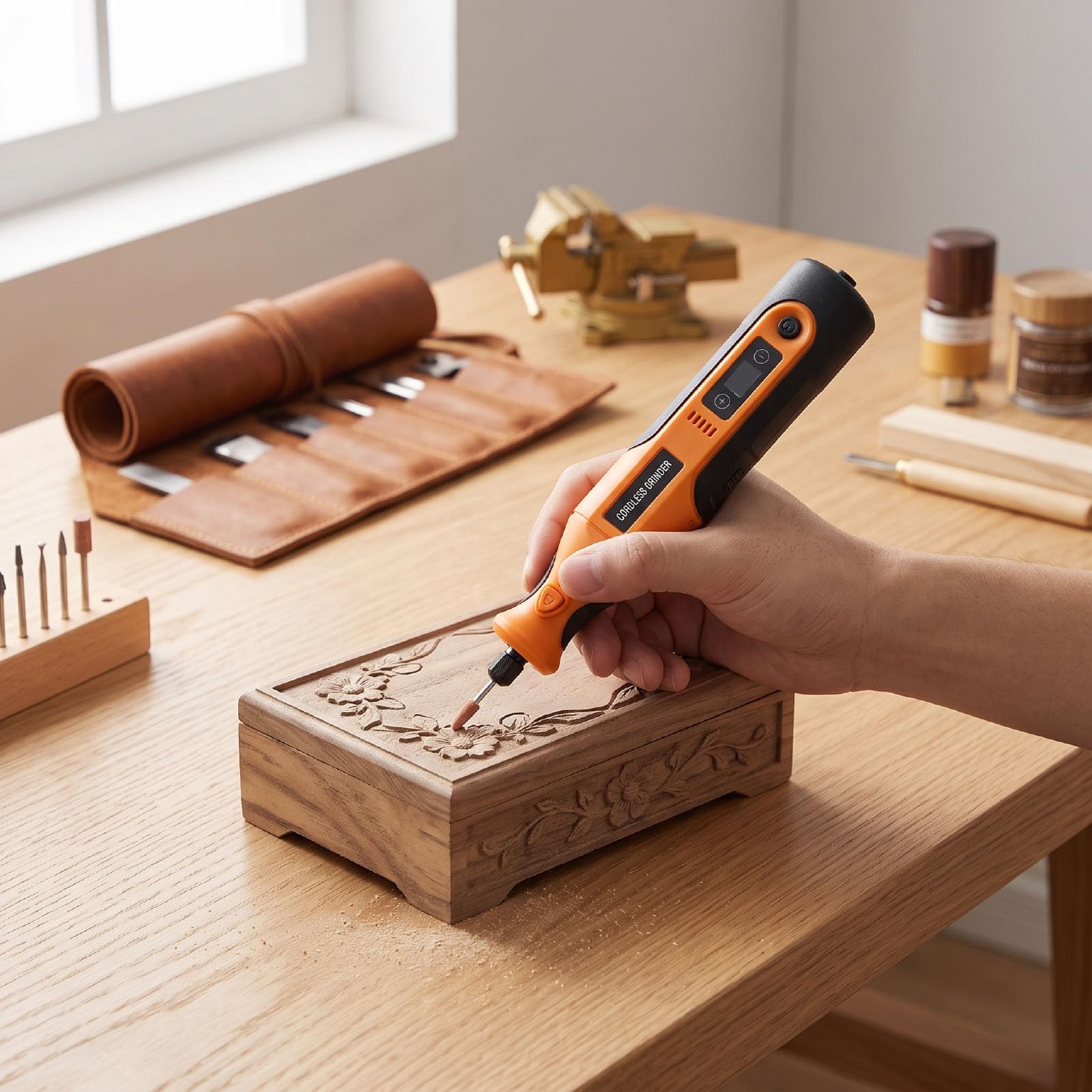 Luocute Mini Kit de Herramientas Rotativas, 12 Velocidades