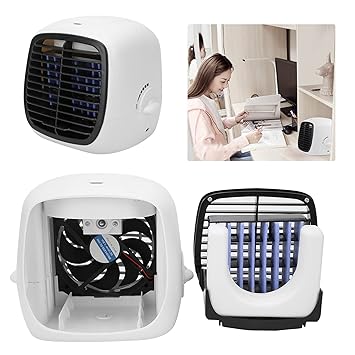 Air Cooler, 280Ml Water Tank Air Conditioner Fan for Bedroom Office for Living Room for Kids Adults