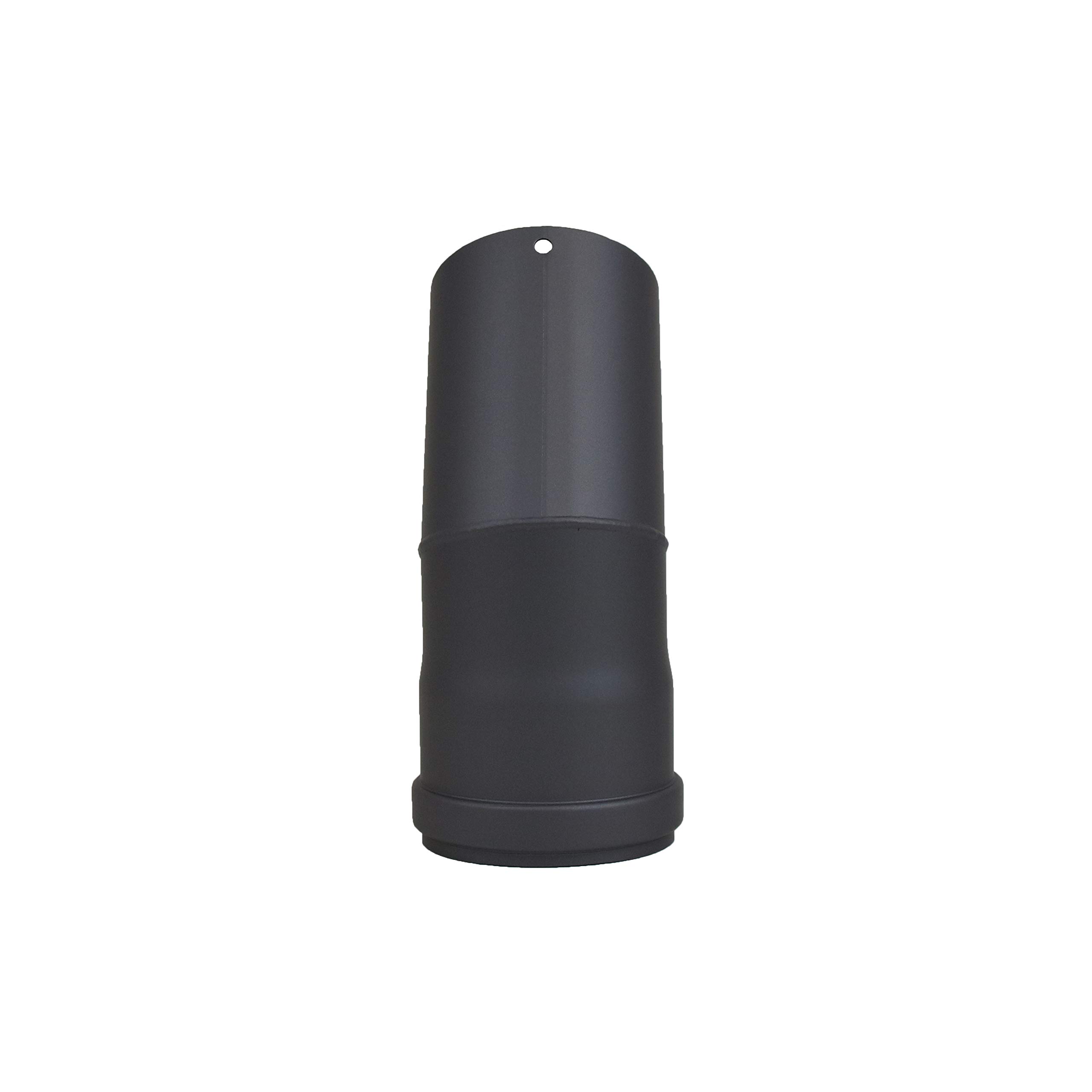 LANZZAS Tubo A Pellet, Prolunga 1000 Mm, Diametro 80 Mm, Colore: Nero, Anello Di Tenuta In Silicone Incluso