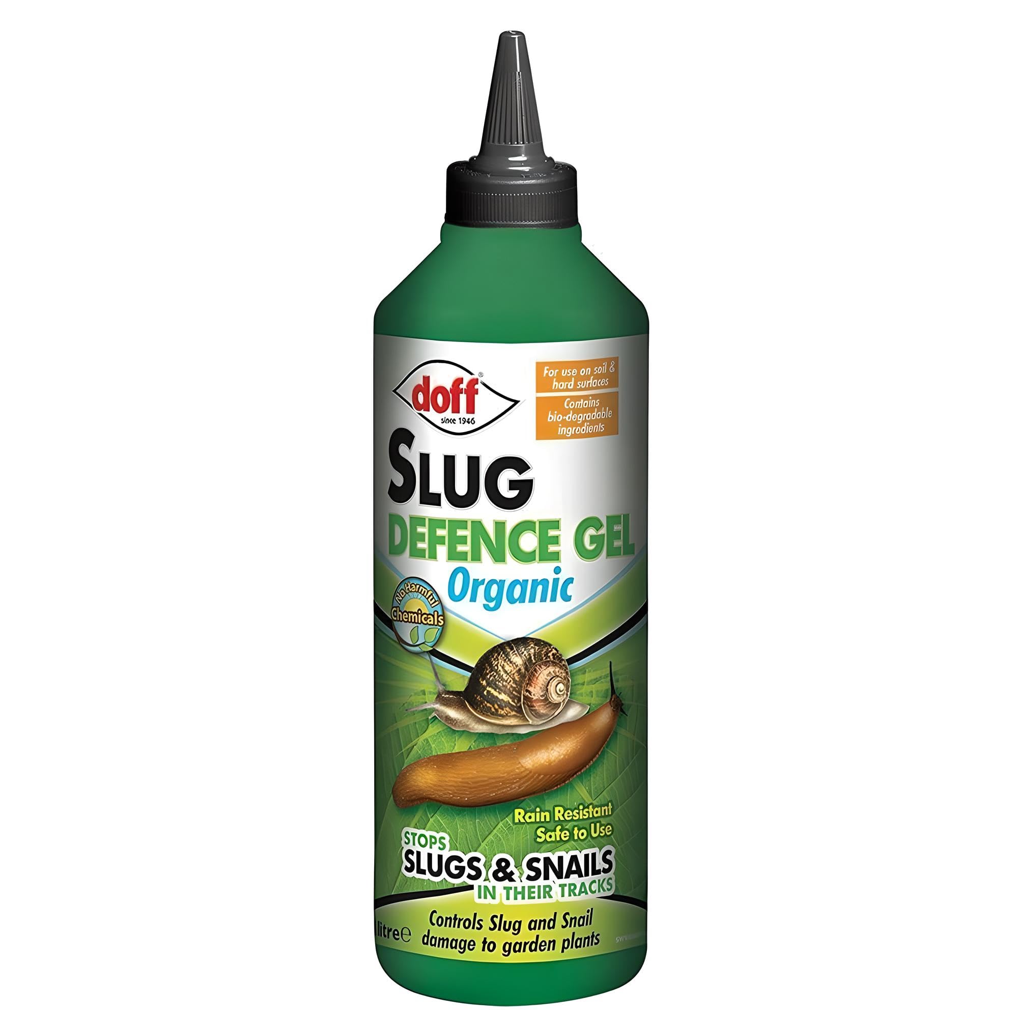 AMK® Doff Organic Slug Snail Defence Gel 1L Prevent Snails and Slugs Damage on Garden Plants Repellent Natural Safe Around Pets Long Lasting Protection from Pests in Gardening