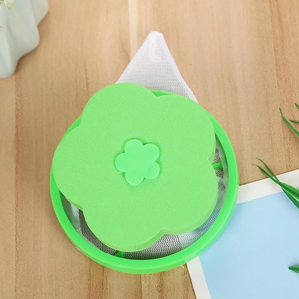 Washing Machine Hair Catcher,Reusable Hair Filter Bag for Laundry - Plum-Shaped Cleaning Mesh Bags, Household Floating - 3