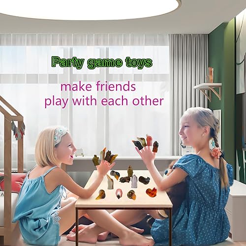 Miniatura 7 de Lindos juguetes de marionetas de dedo de animales, marionetas de panda y marioneta de ardilla, marionetas de animales para contar roles, un