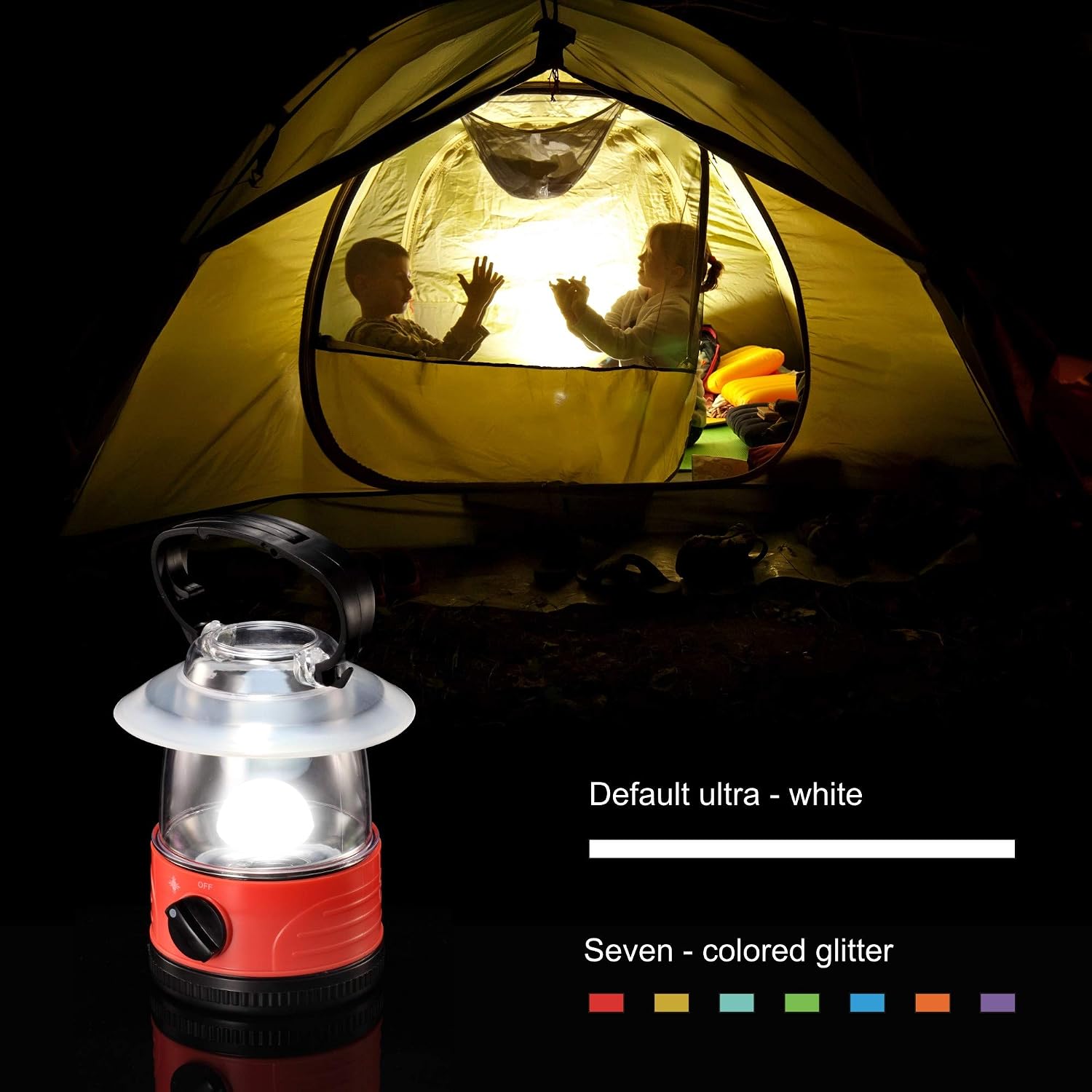 ZZD Mini LED Camping Lantern Lights Small Kids Waterproof Outdoor Lightweight Camping Flashlight for Hiking, Emergencies, Storms