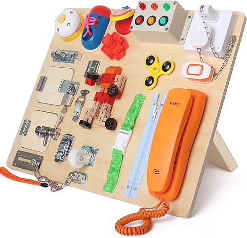 Juegos de mesa de madera 20 en 1, juguetes educativos Montessori para niños de 3 a 4 años, juguetes de clasificación de formas de madera para