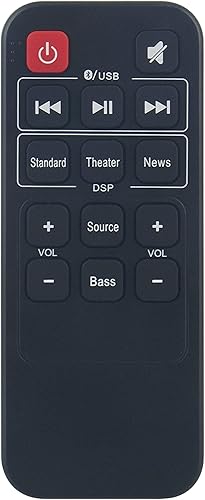 RMT-HSB318 - Mando a distancia de repuesto para altavoz Insignia NS-HSB318 de cine en casa