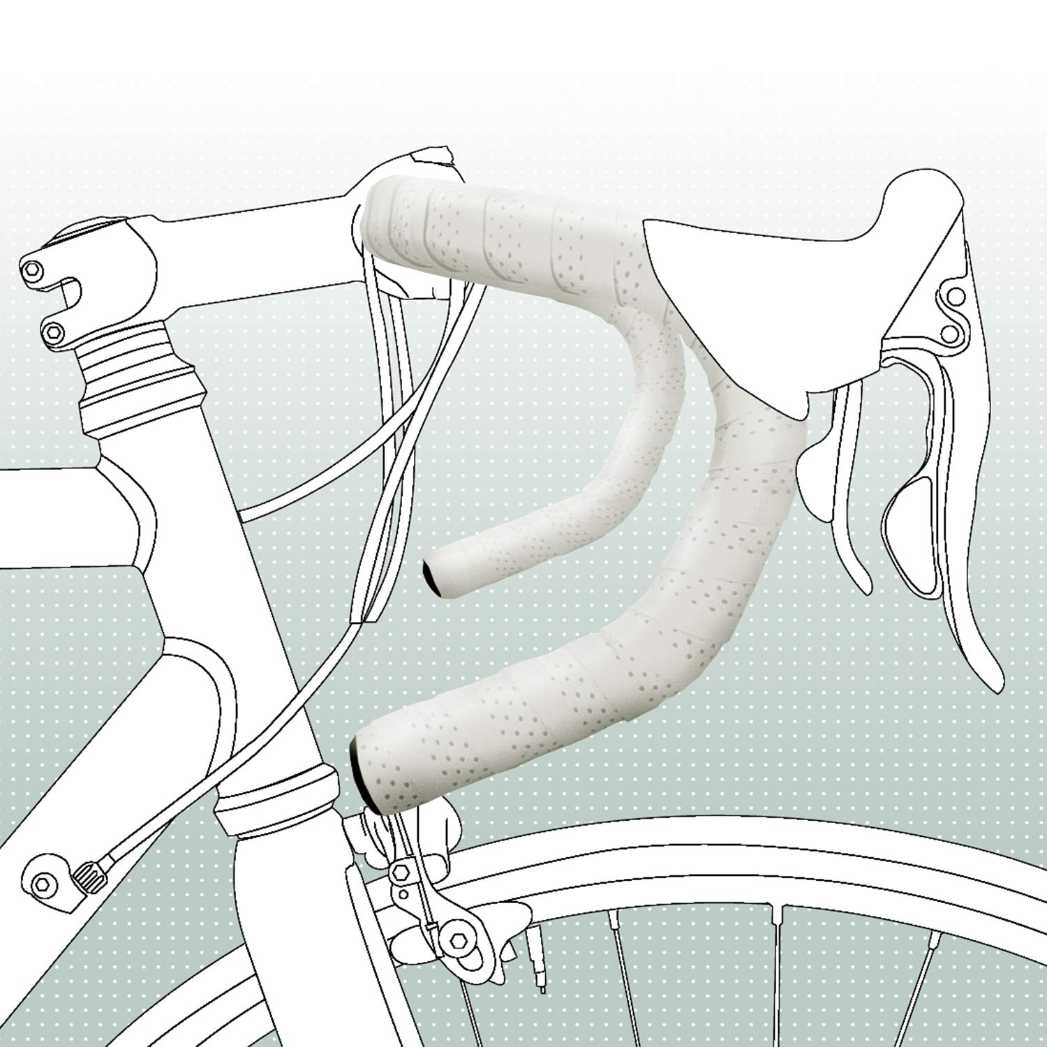 Bike Ribbon taśma na kierownicę Eolo Soft, biała, One Size