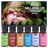 Essential Oil Blends, Essential Oils Set for Diffusers for Home, Well-Being Kit- Spearmint Tea, Calming, Dreams, Relaxing, Mood, Fresh Air Aromatherapy Oils for Humidifiers, Skin, 6x10ml