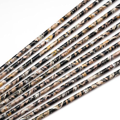 Miniatura 7 de annastar Camo caza flechas carbono 30/32 pulgadas espina 300 340 400 500 para arco compuesto o arco recurvo (12 PCS)