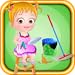 Baby Hazel Cleaning Time