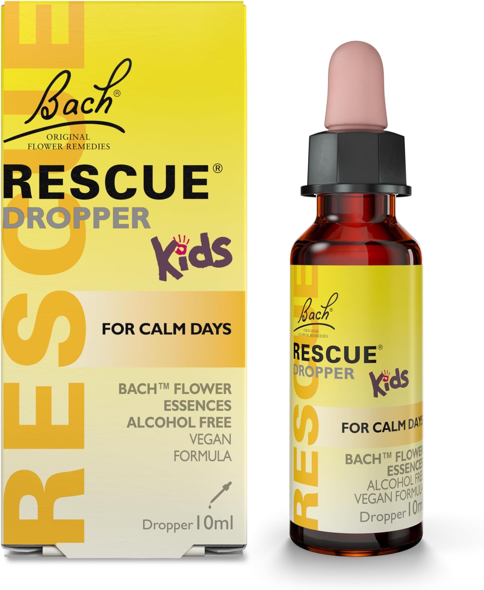 Remedy Kids Calm Days Dropper, Promotes & Maintains Everyday Calm, Flower Essence Formula, Alcohol Free, Managing The Stress of Tests, Travel & Adapting to New Surroundings, 10ml Dropper
