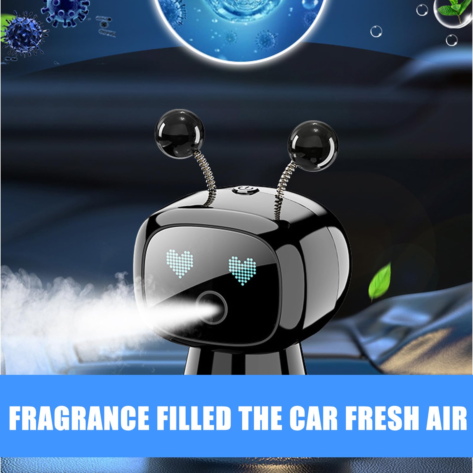 Intelligente USB Ricaricabile Auto Diffusore Deodorante Auto Emissione Profumo Automatica Per Pendolari E Gli appassionati di Tecnologia