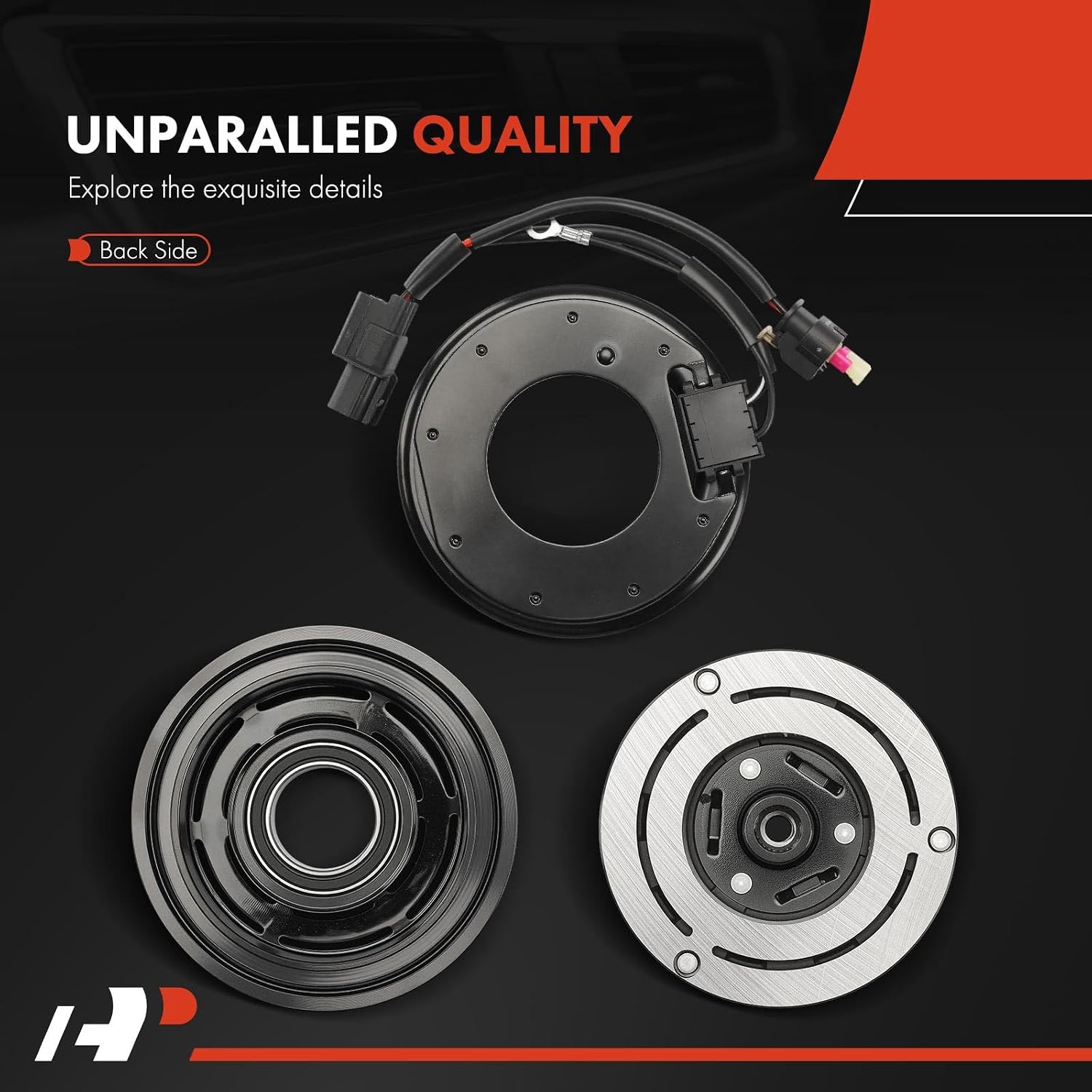 A-Premium Air Conditioner AC Compressor Clutch Kit Compatible with Honda Pilot 2023-2025 & Acura MDX 2022-2025