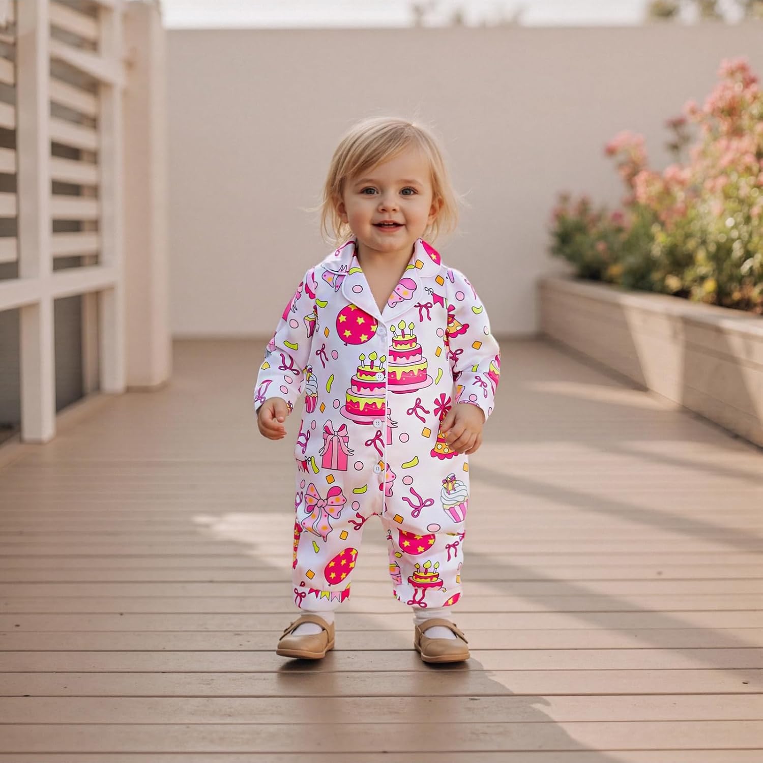 Kuriozud Baby Girl Boy St Patricks Day Silk Satin Pajamas Romper One-Piece Jumpsuit Long Sleeve Nightgown Pjs Sleepwear - Image 2