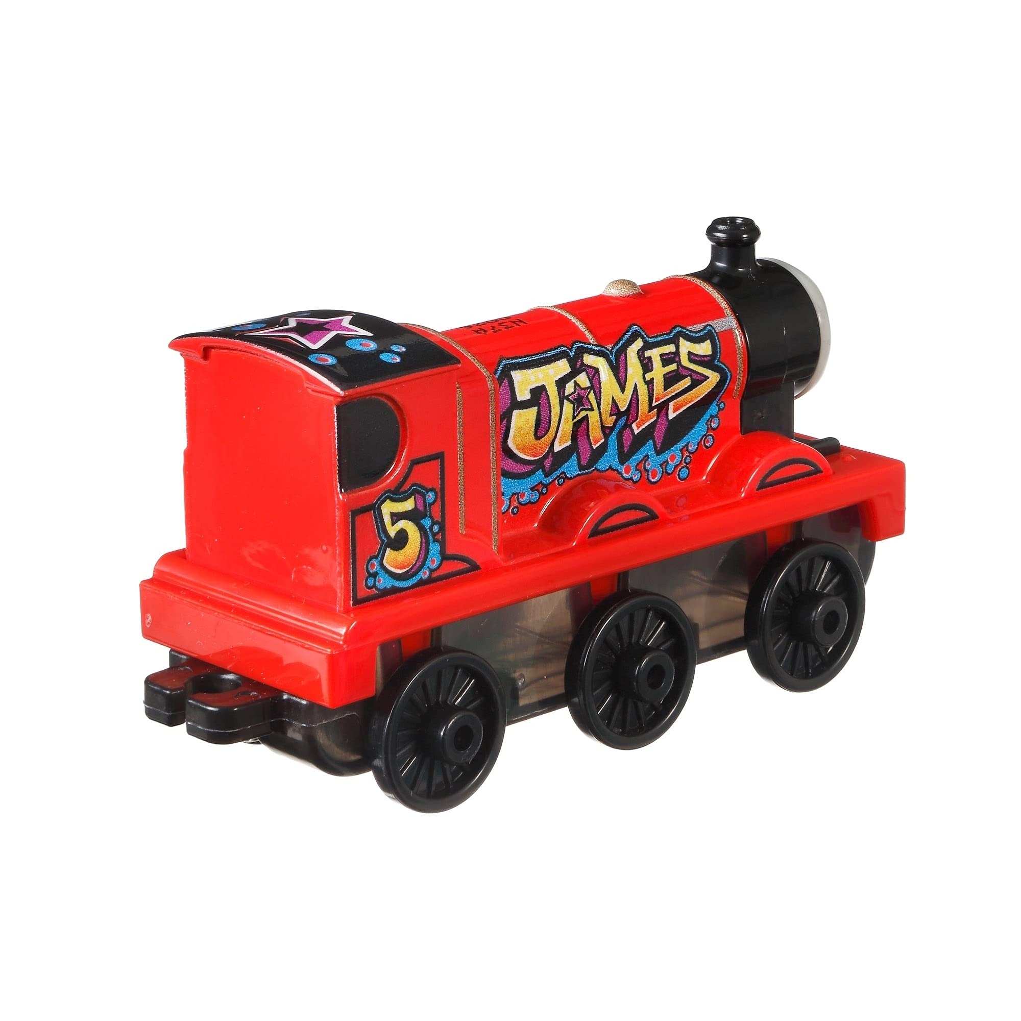 Thomas & Friends Graffiti James Push-Along Train Engine for Preschool Kids Ages 3 Years and Up