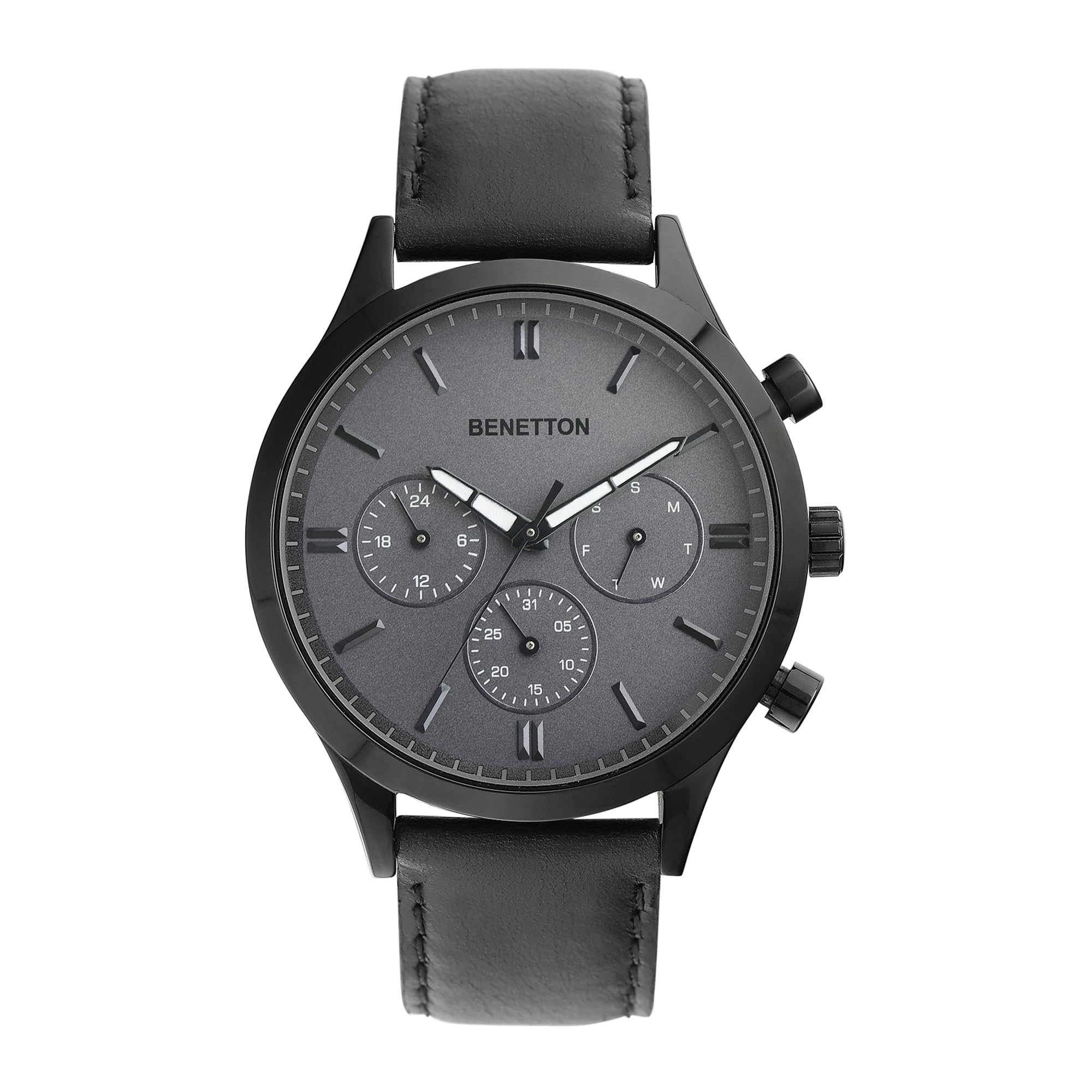 UNITED COLORS OF BENETTON Men Grey Round Dial Analog Watch - UWUCG0005 (B0DBHZDR12) Amazon Price History, Amazon Price Tracker