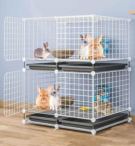 beaka Jaula Espaciosa para Conejo Interior, Recinto Multifunción Mascotas Pequeñas