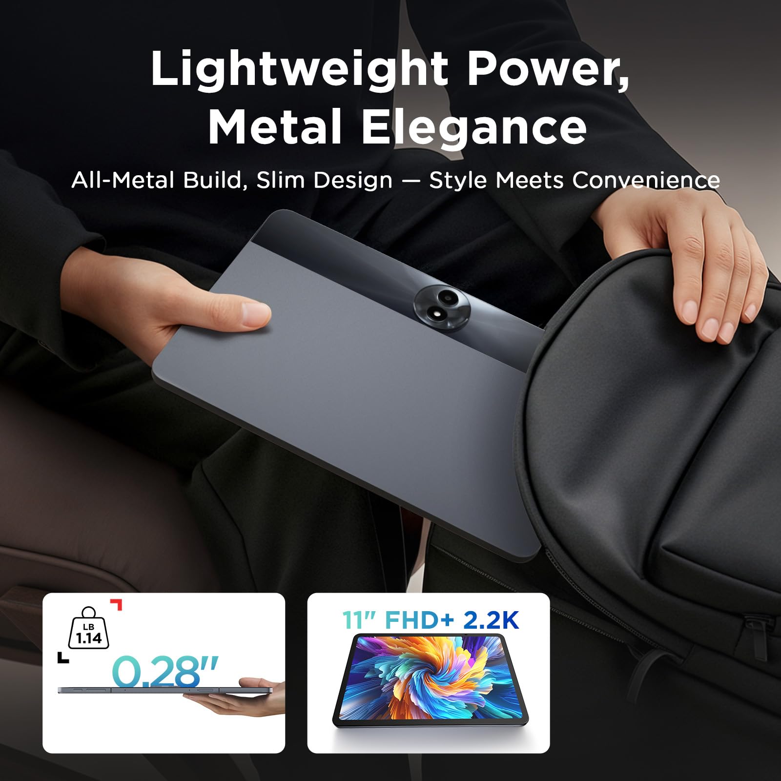 TCL NXTPAPER 11 Gen 2 Android Tablet, 11" Drawing Pad & Digital Notebook, Stylus & Flip Case Included, NXTPAPER 4.0 Display, Android 15, AI Tools, 8+8GB RAM, 128GB Storage, 8000mAh Battery, Gray