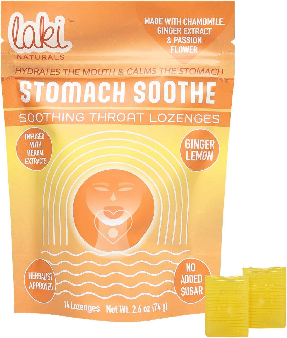 Laki Naturals Ginger Lemon Stomach Soothe Functional