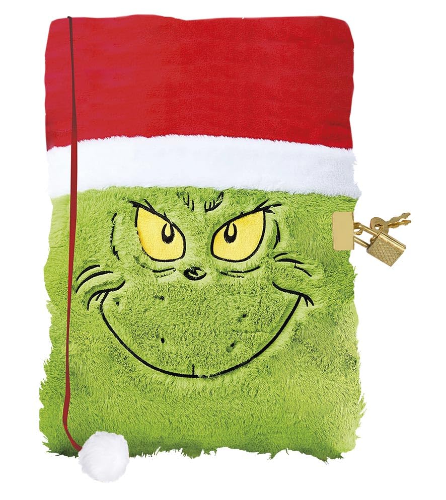 Totum The Grinch Fluffy Notebook, Green
