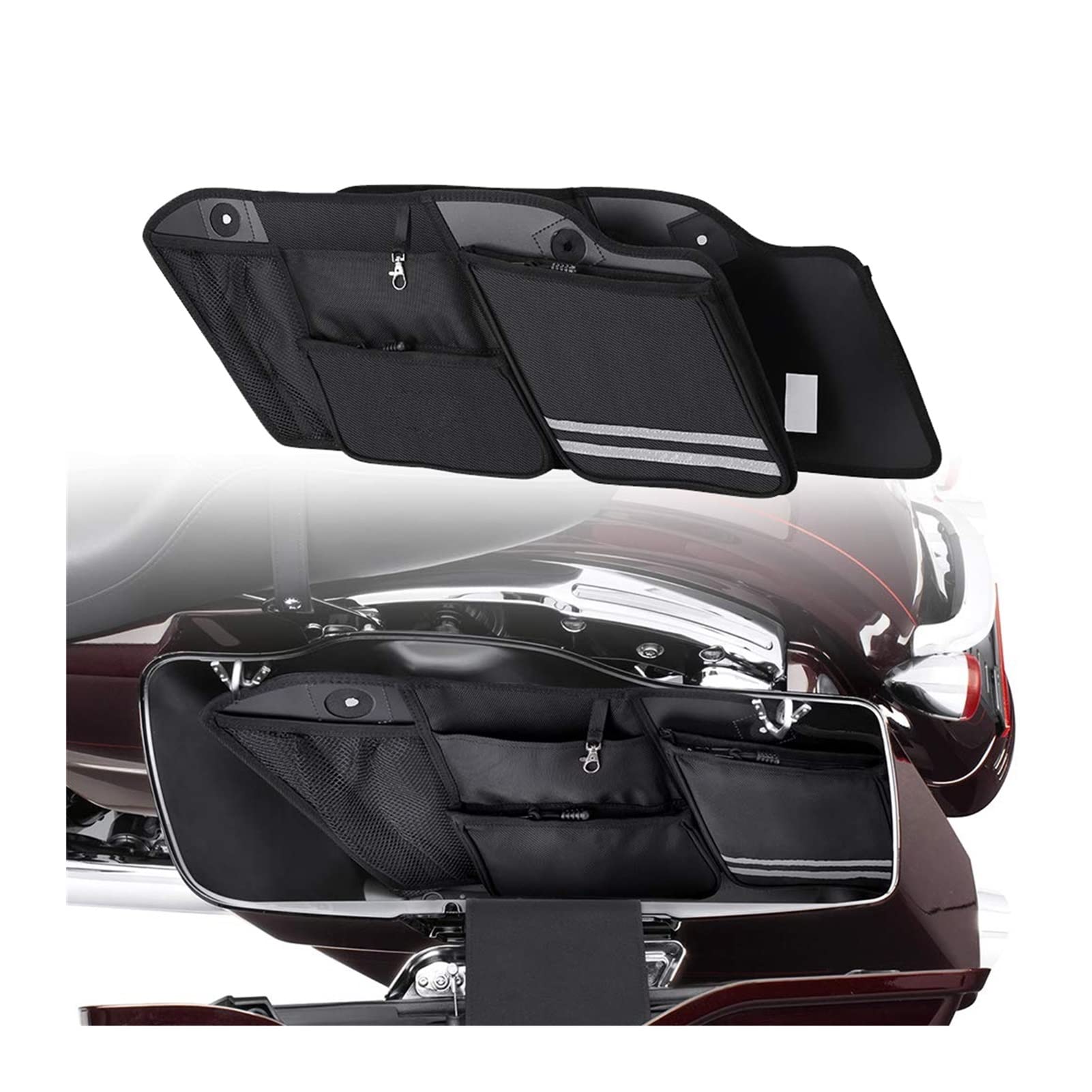 Moto Scatola Borsa Per Touring Per Road Per King Per Road Per Glide Per Street Per Glide Per Electra Per Glide 2014-2022 2023 Borse Sella Rigide Chiusura Per Bagagliaio Borse Laterali
