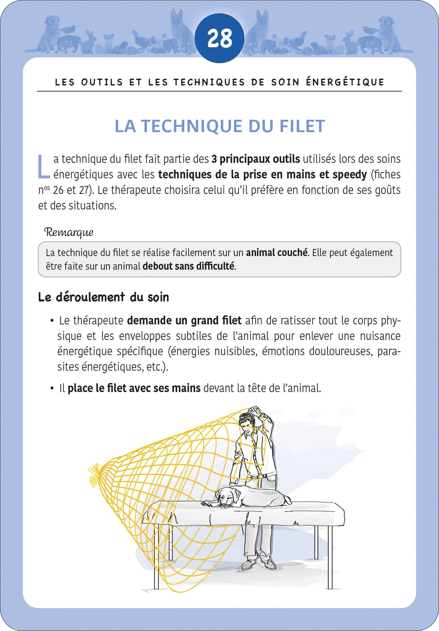 120 fiches de soins énergétiques pour les animaux