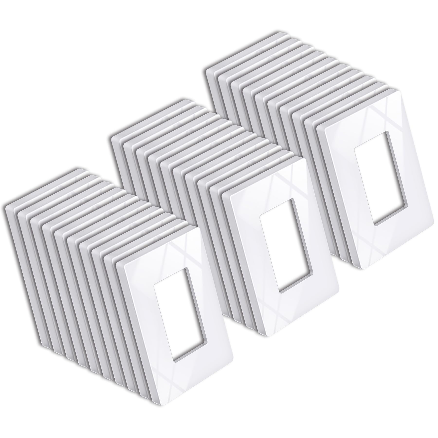 Elegant Screwless Wall Plates - Snow White -13 Elegant Screwless Wall Plates - Snow White -13