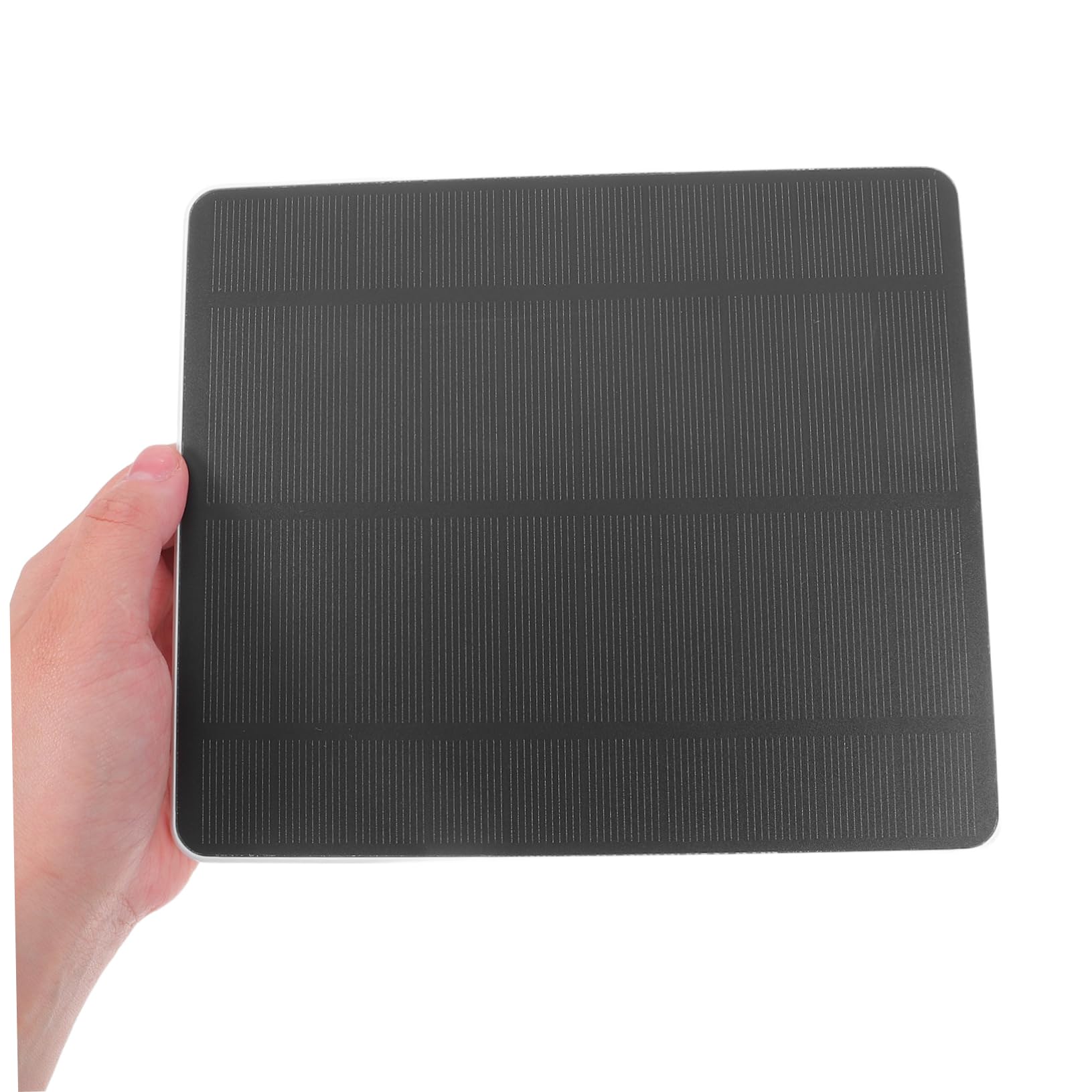 Toyvian 1 ensemble Panneau Solaire Monocristallin pour Alimentation de Sonnette et Caméras de Sécurité Chargeur Solaire Extérieur avec Support et Câbles Type C USB Dc