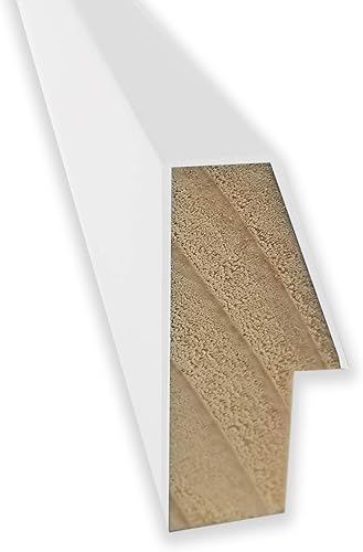 Miniatura 2 de Amanti Art Espejo de baño blanco para sobre el fregadero, 22 x 45 pulgadas, espejo de tocador rectangular blanco Lucie, marco de madera moderno de