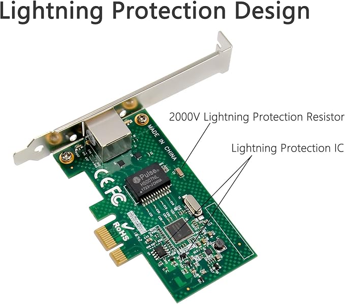 Tarjeta de red PCIe Gigabit 1000M Intel I210AT miniatura 3