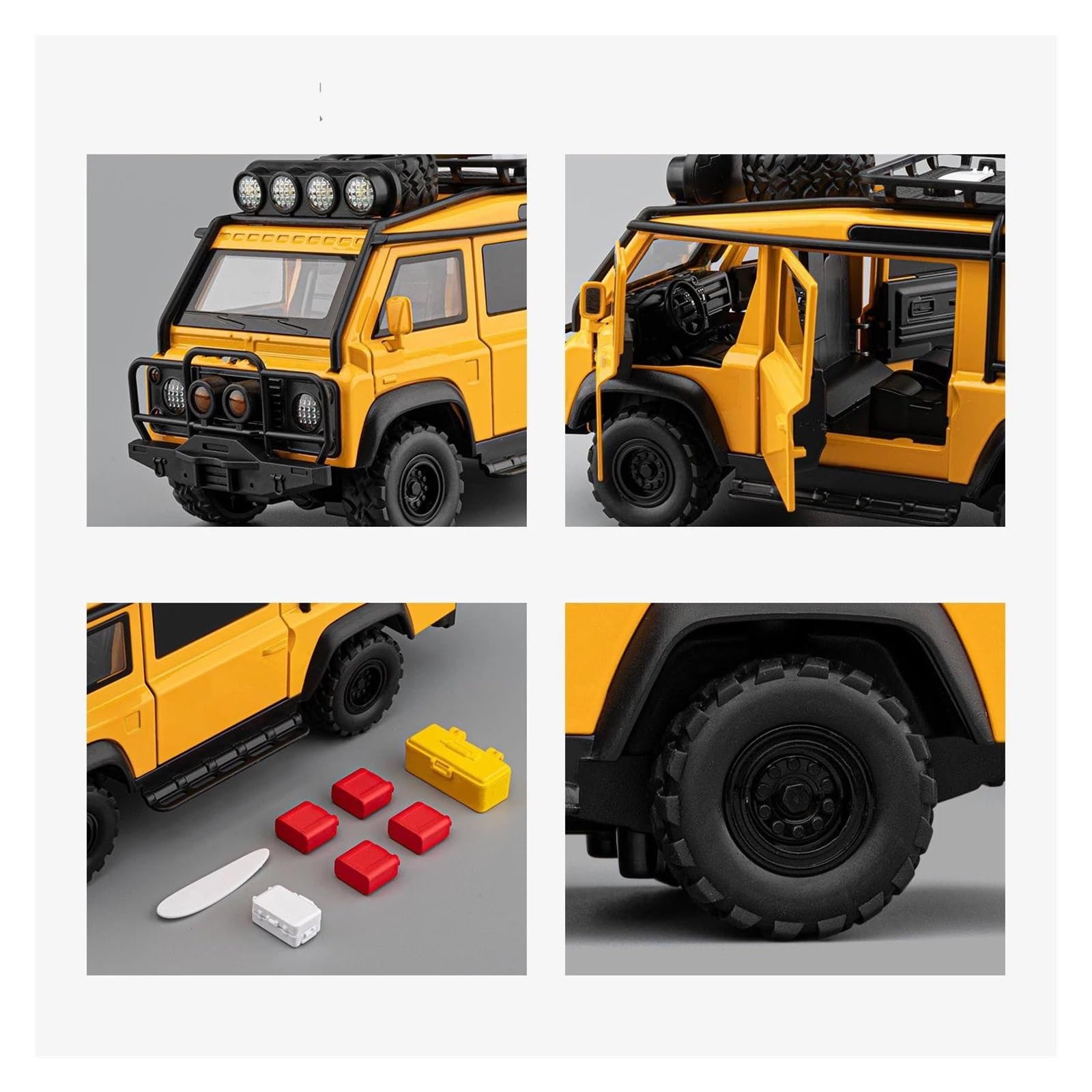 Modellino Pressofuso Auto In Scala Per Defender Per Van Modellino Auto | 1:24 Collezione Lega Metallo Veicoli(Verde)