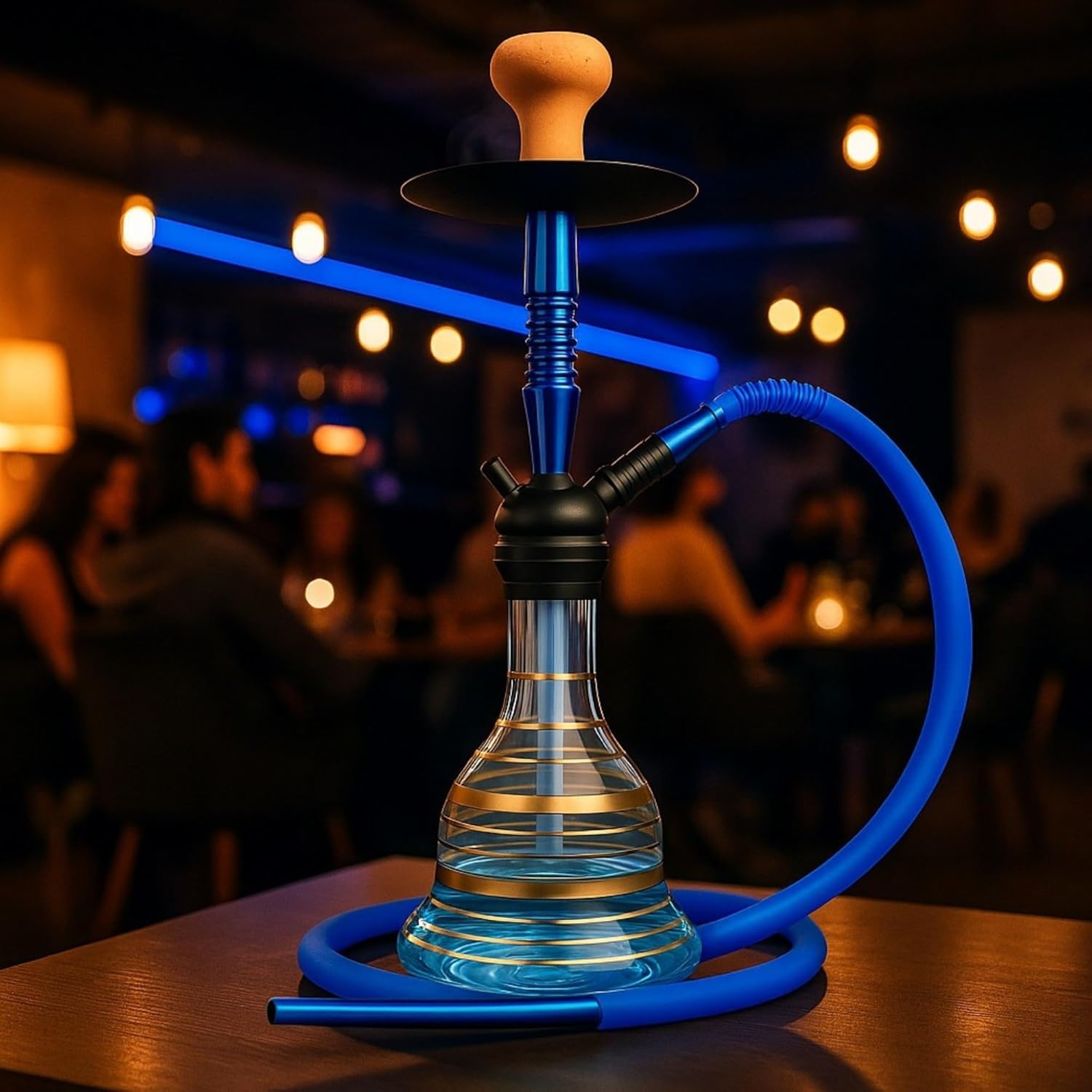 Tanya Glass Vase – Sturdy, Washable, Modern Vase for Home Decor or Hookah Use – Ideal for Living Room, Kitchen, Dining Table, Mantle, or Weddings