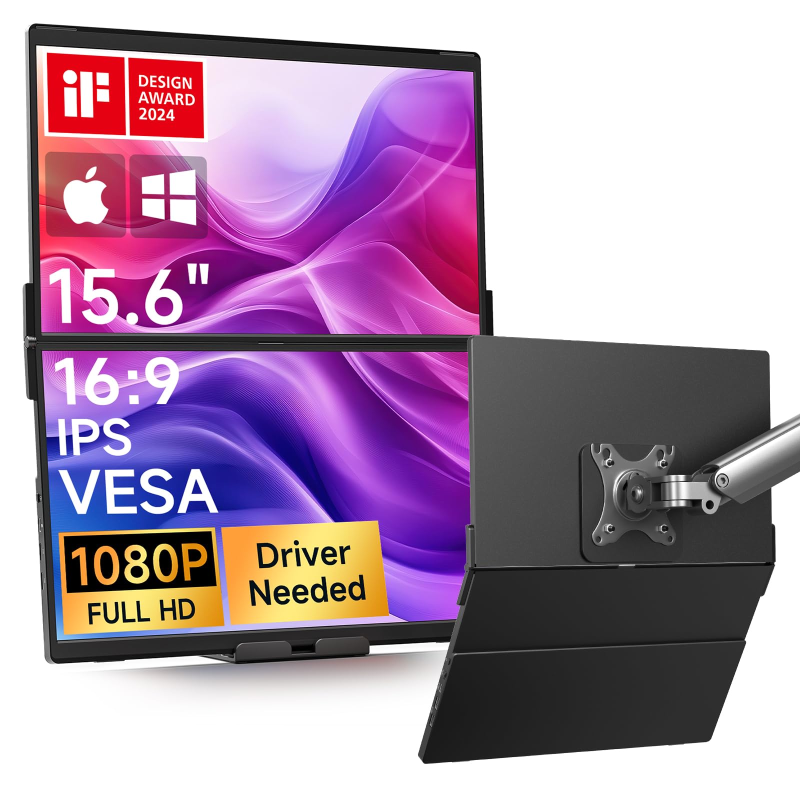 JSAUX FlipGo Dual 本体　モバイルモニター FlipGo｜Portable Dual Monitor