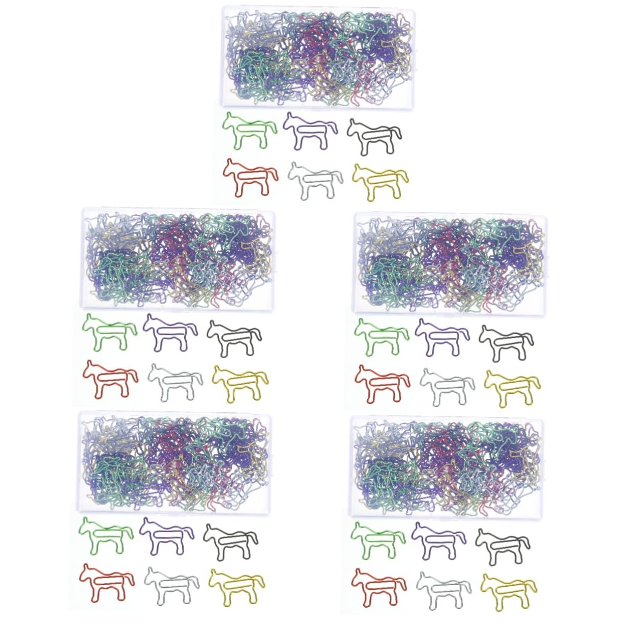 TEHAUX 400pezzi Graffette Decorative e Chic Per e Scuola Fermacarte Versatili Colori Per Documenti e Segnalibri