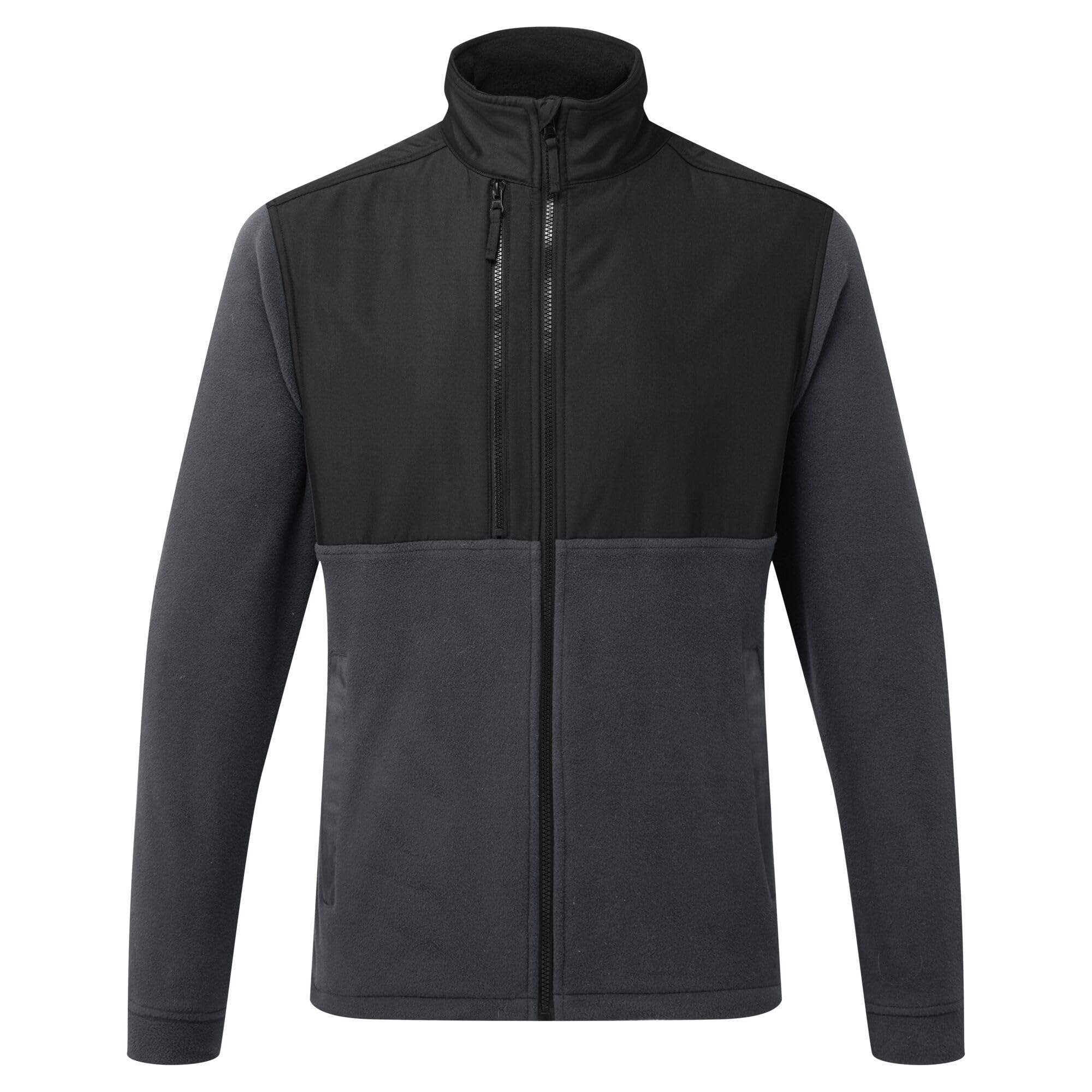 Portwest CD871 Men's WX2 Full Zip Fleece Jacket - 100 Percent Polyester Lightweight and Comfortable Eco Fleece Metal Grey, 3X-Large