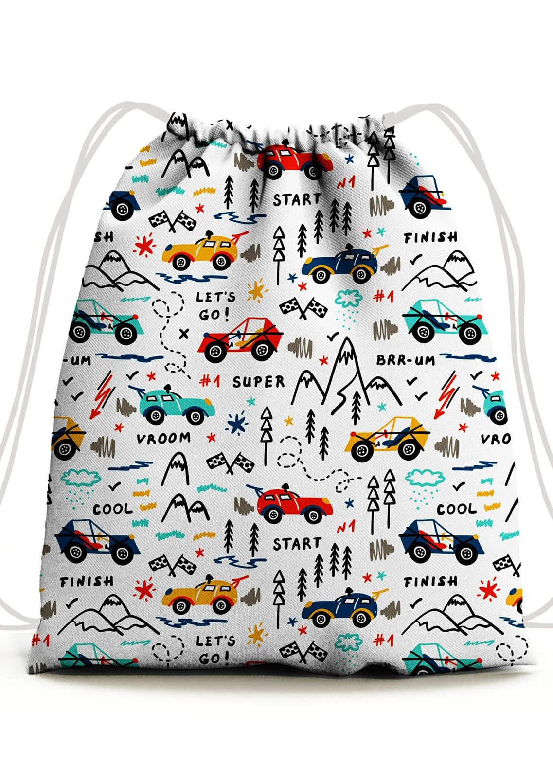 Printed Drawstring Bag for Boys & Girls (3-10 Years) | Waterproof, Soft Fabric | Ideal for Summer Camp, Playschool, Gifting & Travel | 5 Litre Kids Bag-image-28