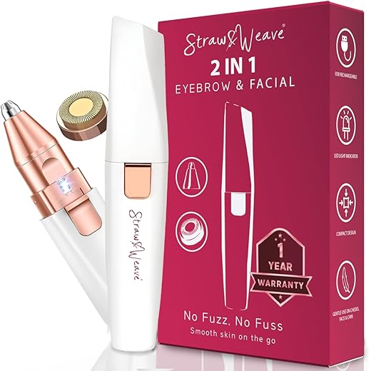 STRAW&WEAVE Facial Hair Removal Trimmer 2 In