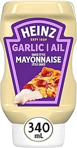 Heinz Garlic Mayonnaise Style Sauce, 340 mL Bottle