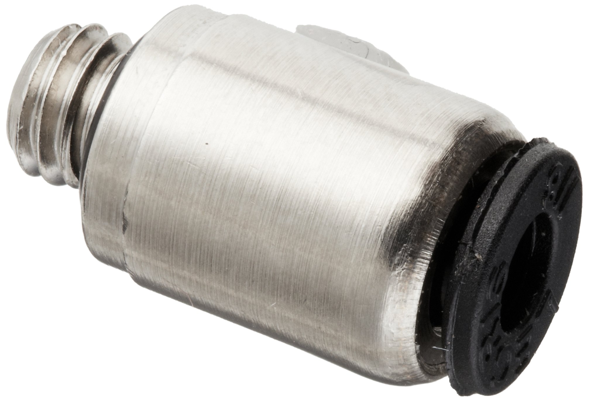 Legris 3171 53 20 Nylon & Nickel-Plated Brass Push-to-Connect Fitting, Inline Connector, 1/8