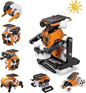ACELIFE STEM Solar Robot Toy 7-in-1 Robotics Kits for kids age 8+, Solar Powered DIY Building Toy Construction Engineering Set, Christmas Birthday Gifts for 8-12 Year Old Boys Girls
