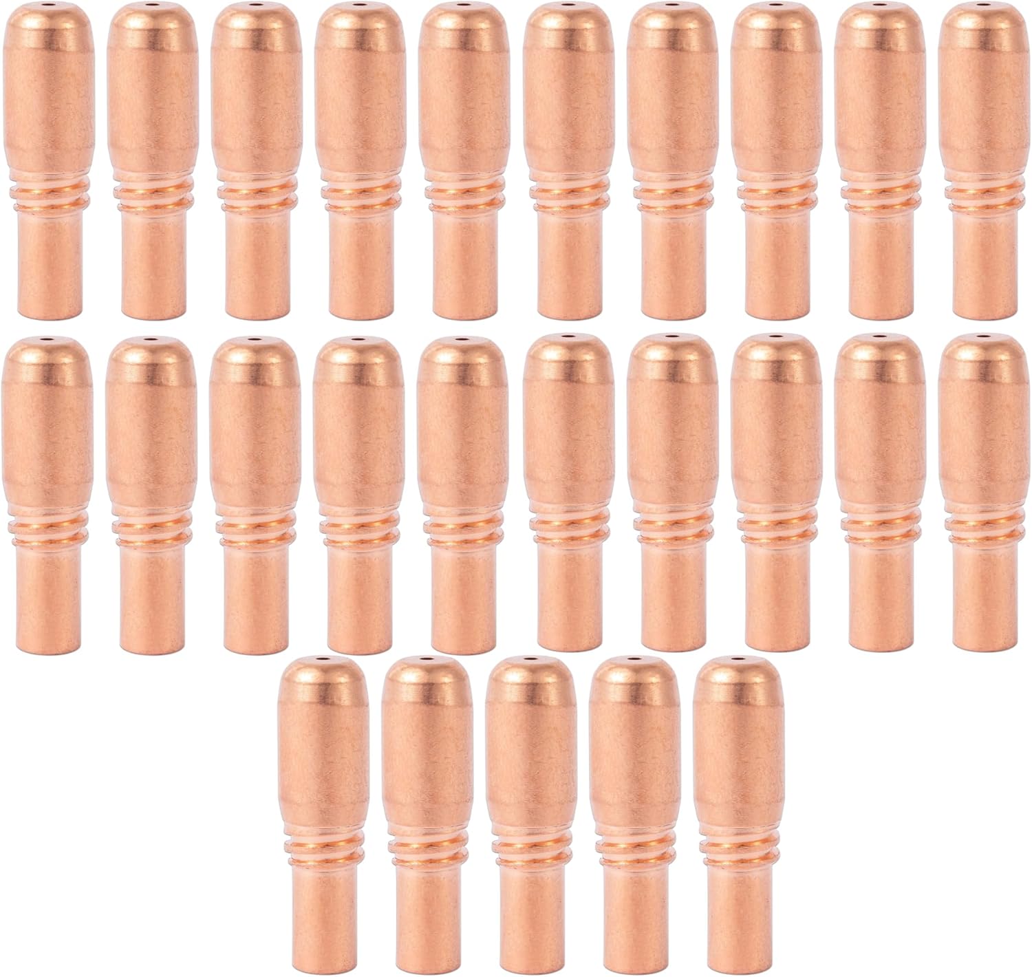 25pcs .045(1.2mm) Contact Tip Compatible with Bernard Acculock-S T-A045CH Used With New Miller MDX-250 Gun D-MA250 Gas Diffuser