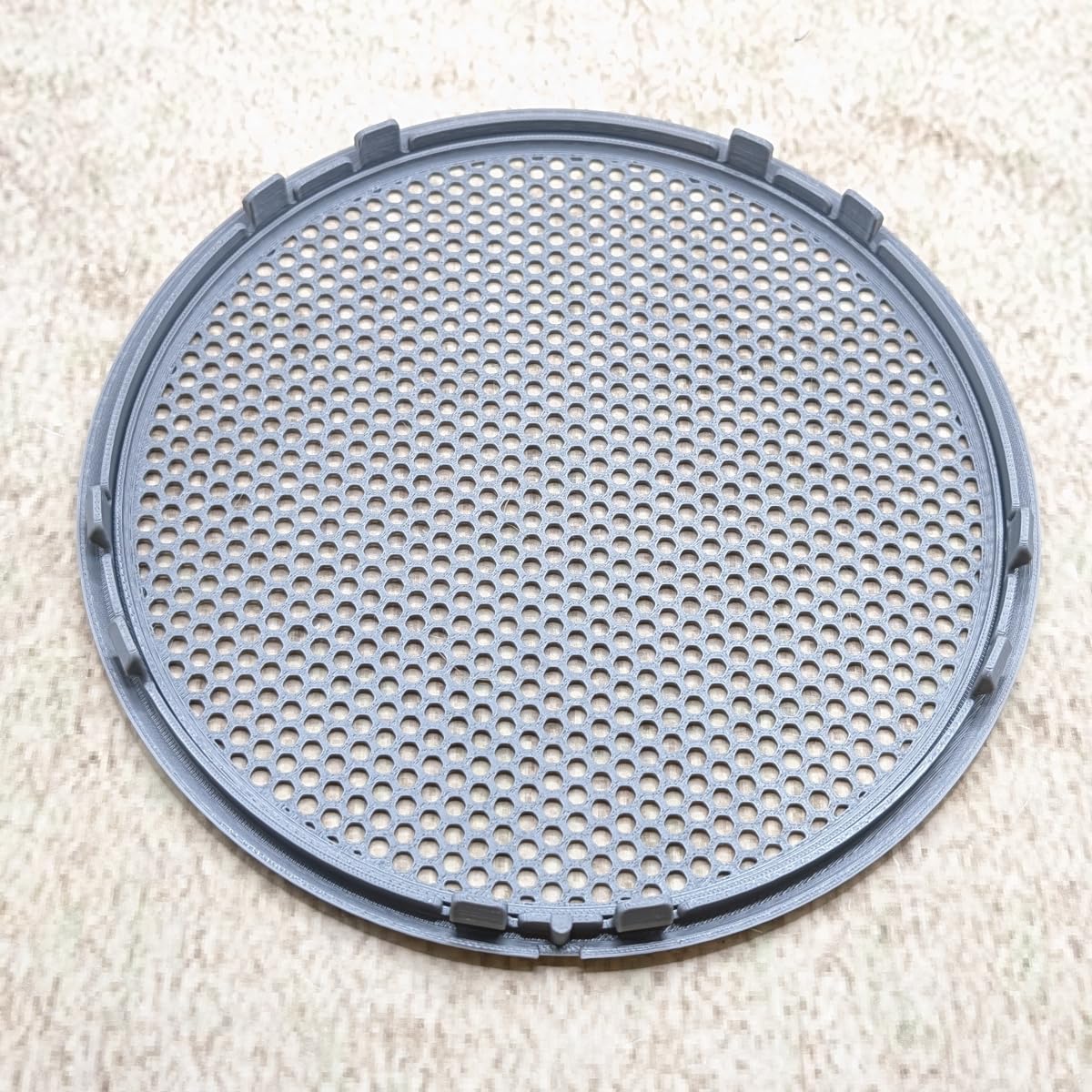 2 pezzi di ricambio per altoparlante, colore grigio, compatibile con VW T4 703035793C, mascherina per altoparlante (grigio)