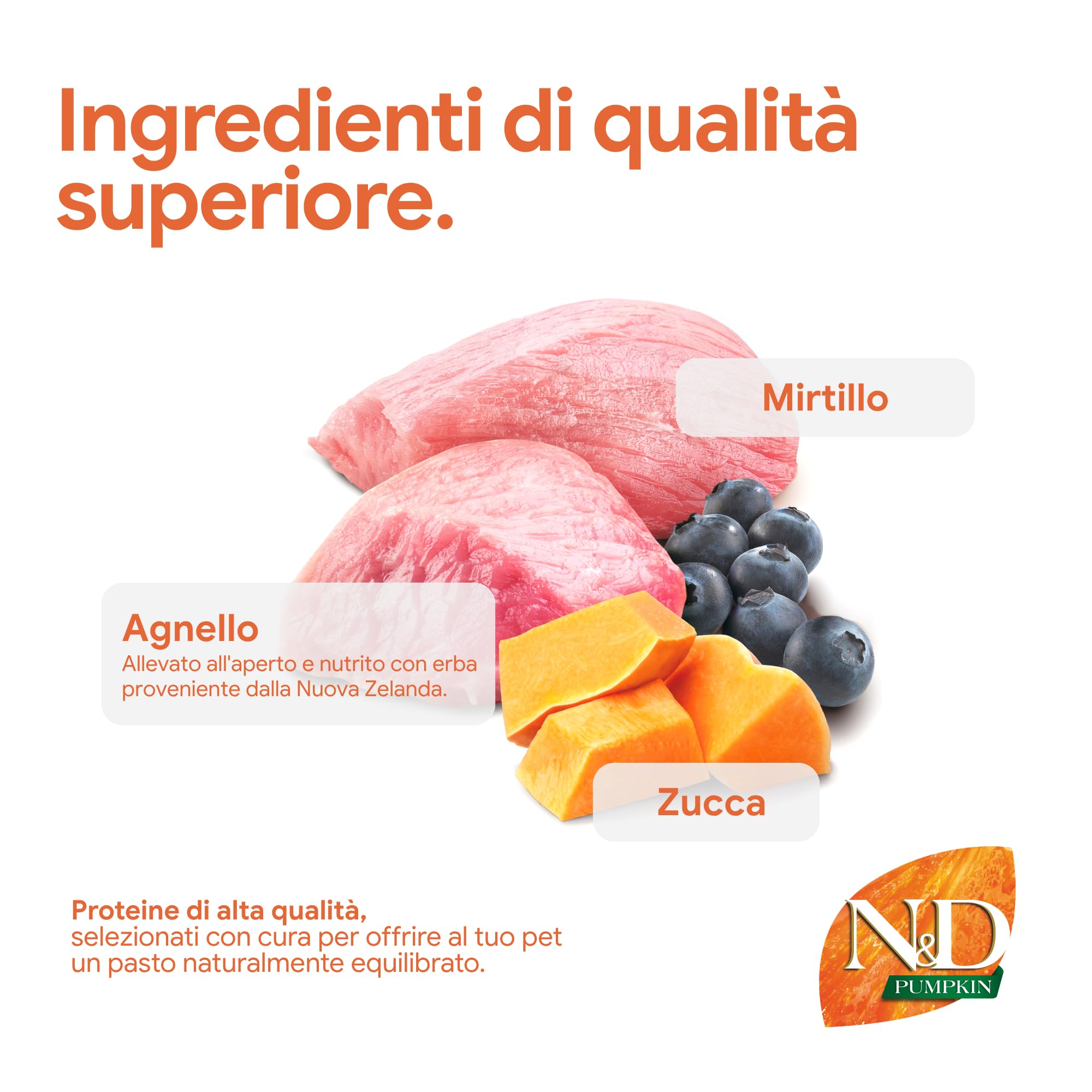 FARMINA ND Dog Pumpkin Medium Maxi Cordero 12KG