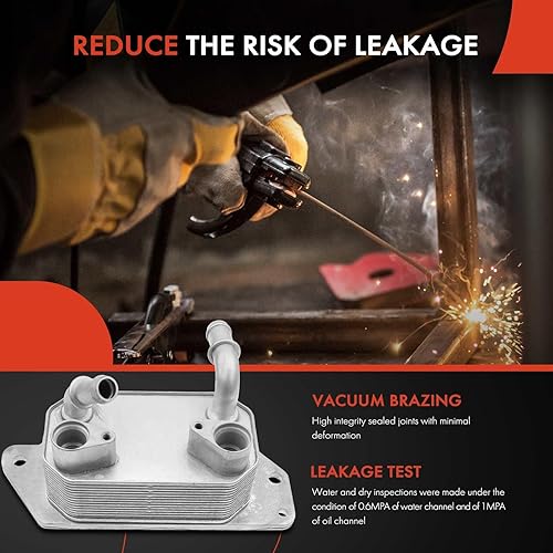 Miniatura 5 de A-Premium Enfriador de aceite de transmisión automática compatible con Ford Escape 2013 2014 2015 2016 2.0L, gas, 4WD, repuesto # CV6P7869AE