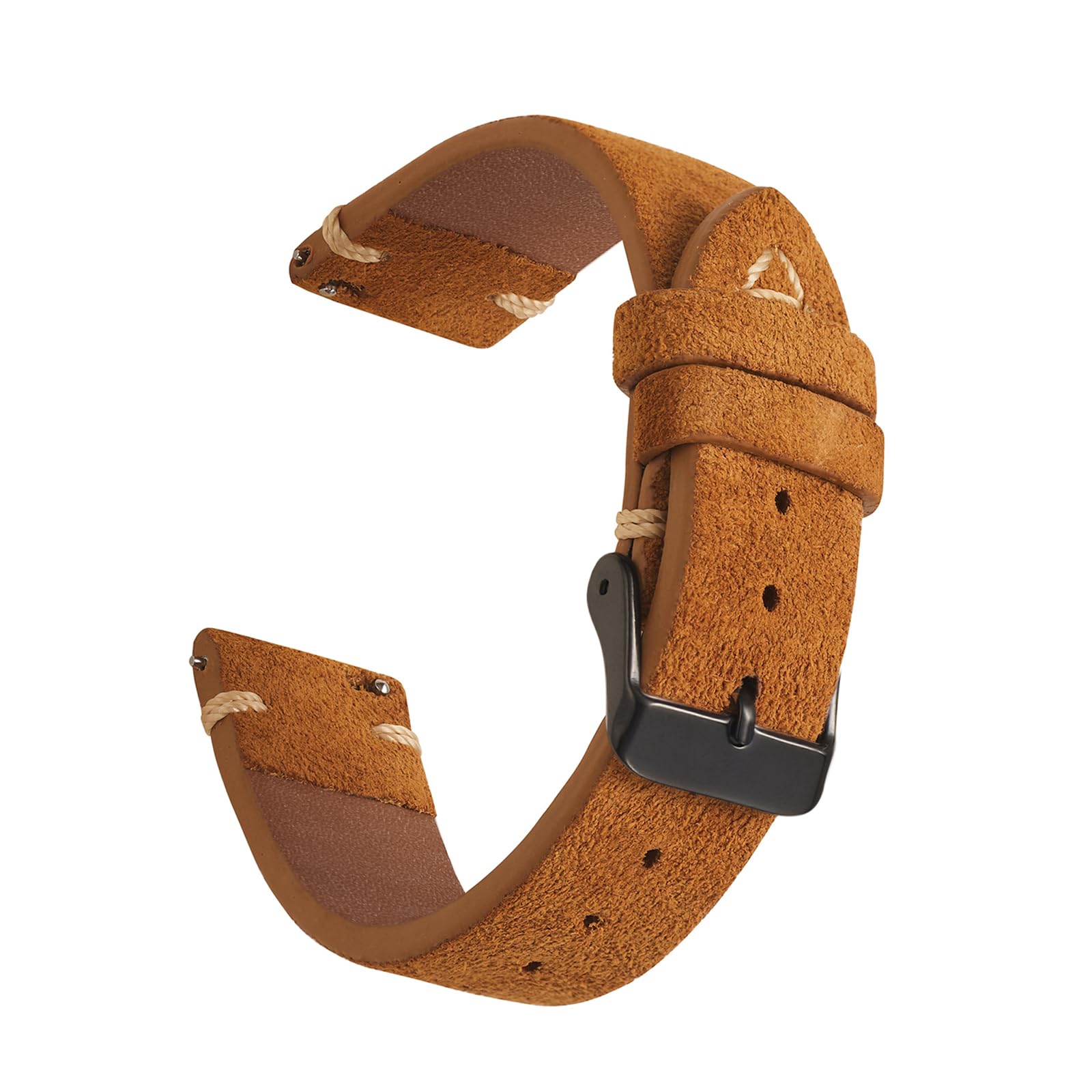 WOUKUP Quick Release Suede Leather Watch Bands Vintage Watchband for Men Watch Strap 18mm 19mm 20mm 21mm 22mm 24mm