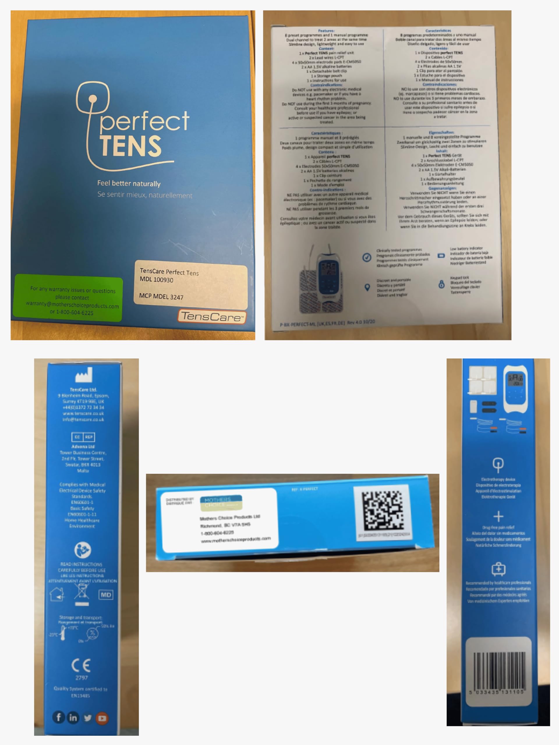 TensCare Perfect TENS Dispositif antidouleur