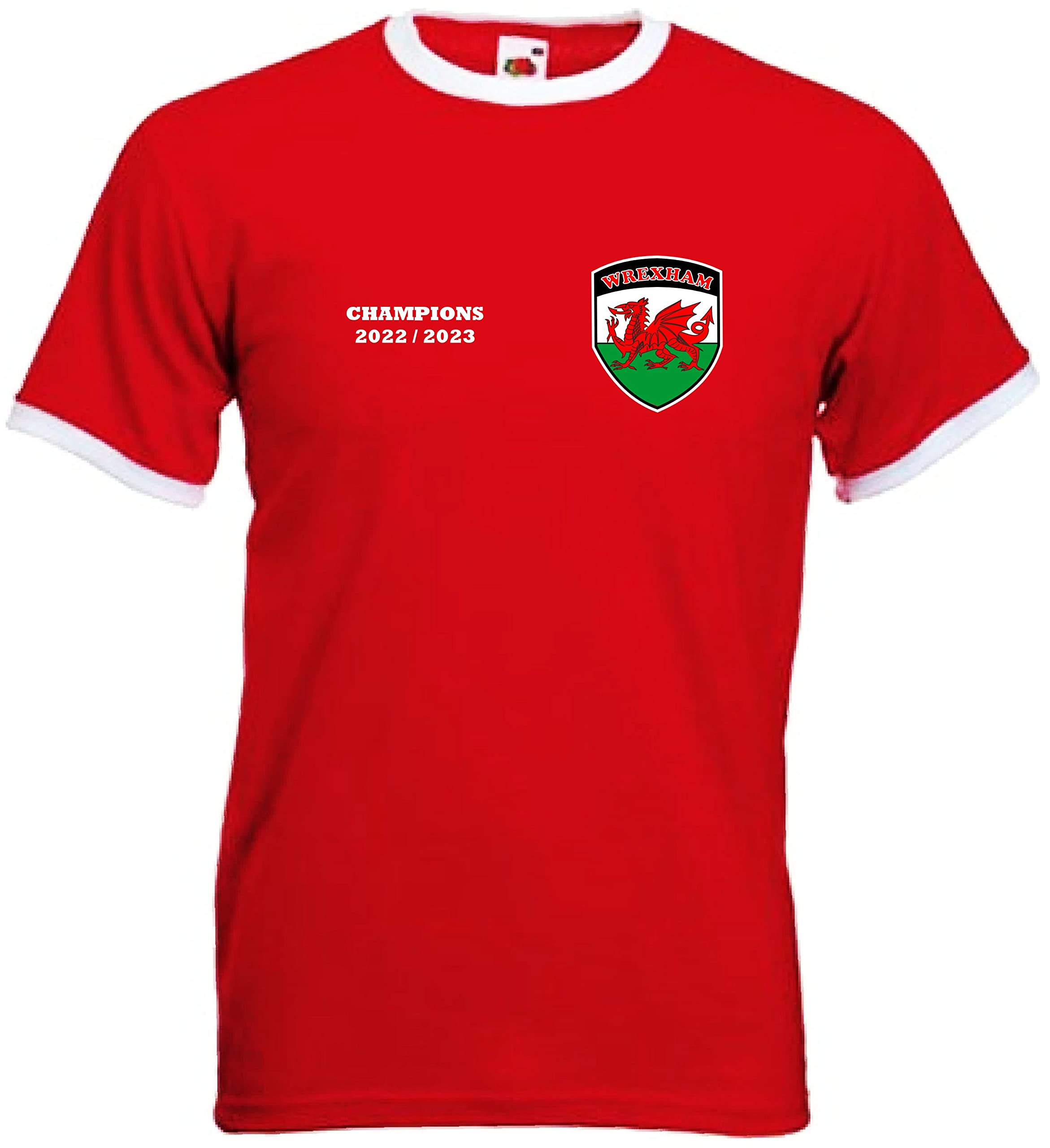 GenericWrexham FC Champions 22/23 Retro Style Soccer Football T-Shirt