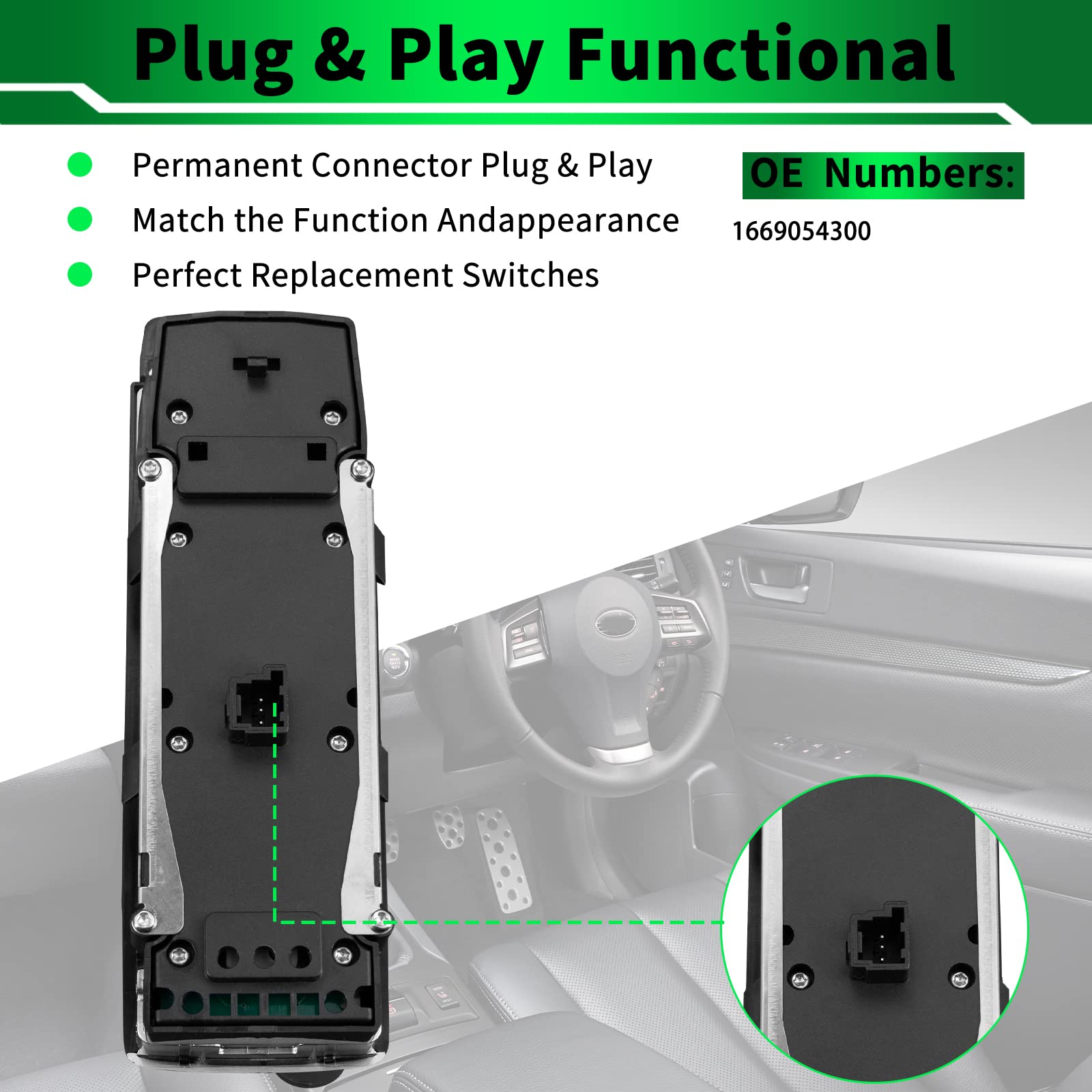 GEEANDLY Car Push Button Switches Electric Power Window Switch A1669054300,1669054300 Compatible For Class A W176 A160 A180 A200 A220 A250 A45 AMG - Online Marketplace