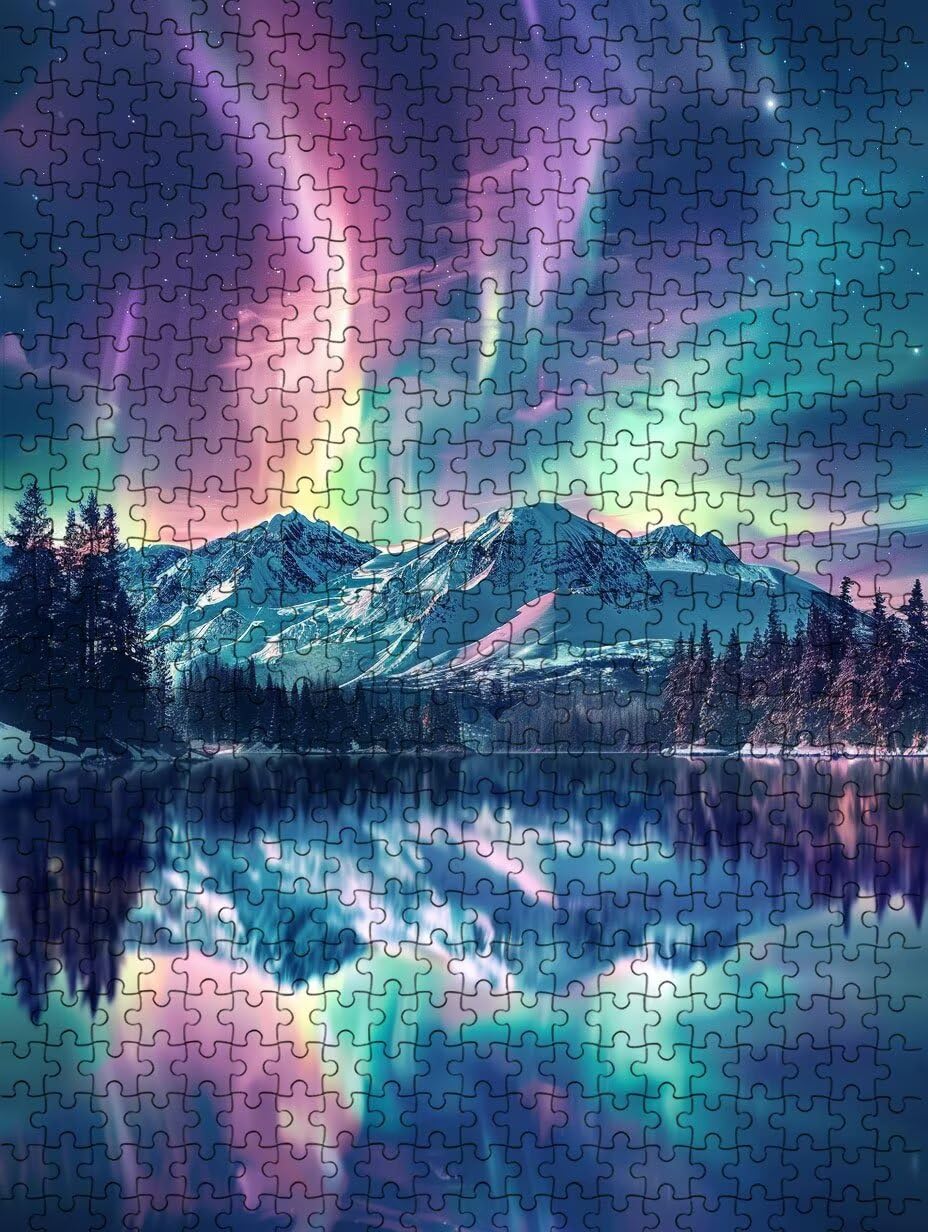 Aurora Schneeberg Puzzle 3000 Teile Erwachsene, Jigsaw Puzzle 3000 Teile, Komplex Herausfordernd Puzzles, Familie Spiele, Impossible Klassische Puzzles, für Wanddekoration und Geschenke FNKL2-586