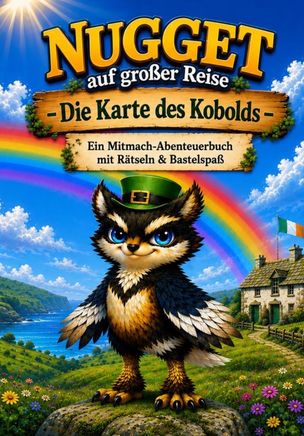 Nugget auf großer Reise – Die Karte des Kobolds: Ein Mitmach-Abenteuerbuch mit Rätseln & Bastelspaß